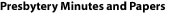 Presbytery minutes and papers